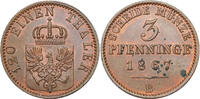 GERMANY-Prussia 3 Pfennig 1867 B Vzgl- (Flecken im Rev.) 56,00 EUR19,00 EUR  + 10,00 EUR frais d'envoi