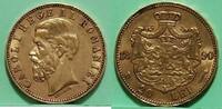 Romania King Carol 1 20 Lei 1890 Sehr Schön