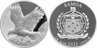 Samoa Silbermünze 1 oz Samoa Golden Eagle 2025 (3.) Steinadler 999 Silber Prooflike 2 Dollars 2025 Stempelglanz - Proof Like
