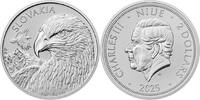Niue 2 NZD 2025 Silbermünze 1 oz Slovaquie Aigle 2025 Monnaie tchèque 99... 57,99 EUR  + 8,49 EUR frais d'envoi
