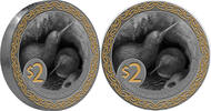 Neuseeland 2 NZD 2025 Pièce d'argent 2 oz Kiwi 2025, placage or partiel,... 271,50 EUR  + 13,95 EUR frais d'envoi