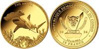 Kongo 10 Francs 2026 Pi&egrave;ce d'or 0,5 g, Faune du monde - Requin - 2026 PP... 99,95 EUR  + 16,99 EUR frais d'envoi