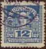 Österreich 12 Heller Zeitungsmarke private Zähnung - Nr.300 -