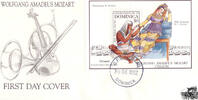 Dominica FDC 1991 - 200. Todestag Mozart -