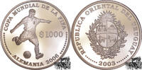 Uruguay 1000 Pesos 1000 Pesos 2003 - Fußball - WM 2006 -