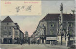 Österreich Ansichtskarte Leoben, Hauptplatz, gelaufen 1903 -