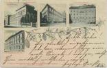 Österreich Ansichtskarte Innsbruck, u.a. Schule, gelaufen 1899 -