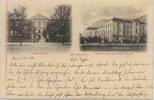 Österreich Ansichtskarte Innsbruck i. Tirol, u.a. Augenklinik, gelaufen 1899 -