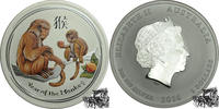Australien 1 Dollar 2 Dollar 2016 - Affe / Lunar Serie - Farbapplikation -