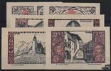Österreich  10, 30, 50, 60, 75 und 95 Heller - Telfs, 2. Auflage