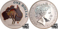 Australien 1 Dollar 1 Dollar 2000 - Kängaru - Farbapplikation -