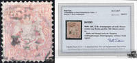 12 Kreuzer dunkelbraunpurpur Bayern 1870, gestempelt, Befund Sem -