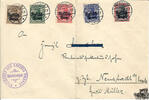Deutschland Brief 1915, Nr. 1 - 5 mit Aufdruck Russisch Polen -