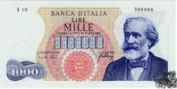    1000 Lire 1966 - Italien - bankfrisch 