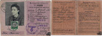 3. Reich 50 Pfennig Hindenburg-Medaillon Einzelfrankatur Postausweiskarte Berlin 1942 -