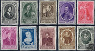 Belgien Belgien ** 1941 - Nationales Hilfswerk für die Familien der belgischen Soldaten: Herrscher - 10+15 Centimes bis 5+5 Franc -