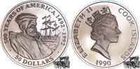 Cook-Inseln Neuseeländische Verwaltung 50 Dollar 50 Dollar 1990 - Cook Islands, Jaques Cartier -