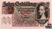    10 Schilling 1946 - 2.Republik - sehr schön 