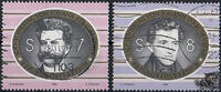 Österreich o 1999 - 7 / 8 S 100. Todestag von Johann Strauß Sohn und 150. Todestag von Johann Strauß Vater -