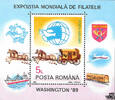 Rumänien Rumänien 1989 ** - Postkutsche, Ausstellungsemblem -