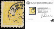 Österreich 1859 o - 2 Kreuzer - Freimarke, Kaiserkopf nach links, Type II. f, mit Attest: Dr. Ferchenbauer -
