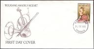 Dominica FDC 1991 - 200. Todestag Mozart -