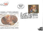 Österreich Christkindl-Sonderstempel - Ersttag - 1991 -
