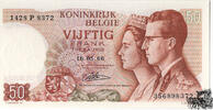 50 Frank 1966 Belgien - bankfrisch -