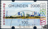 Österreich 2008 Automatenmarke o - € 1,00 - Wien mit Donau: GMUNDEN 2008 -