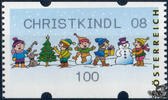 Österreich 2008 Automatenmarke ** - € 1,00 - Spielende Kinder im Schnee: CHRISTKINDL 08 -