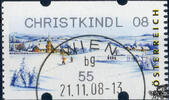 Österreich 2008 Automatenmarke o - € 0,55 - Winterlandschaft: CHRISTKINDL 08 -