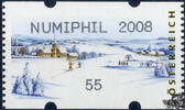 Österreich 2008 Automatenmarke ** - € 0,55 - Winterlandschaft: NUMIPHIL 2008 -