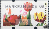 Österreich 2009 Automatenmarke ** - € 0,55 - Druckzylinder-Überlauf - Tulpen: MARKE&MÜNZE 09 -