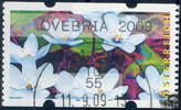 Österreich 2009 Automatenmarke o - € 0,55 - Leberblümchen: ÖVEBRIA 2009 -