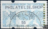 Österreich 2009 Automatenmarke o - € 0,55 - Schneekristalle: PHILATELIE.SHOP -