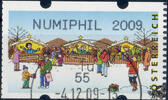 Österreich 2009 Automatenmarke o - € 0,55 - Weihnachtsmarkt: NUMIPHIL 2009 -