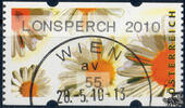 Österreich 2010 Automatenmarke o - € 0,55 - Margeriten: LONSPERCH 2010 -