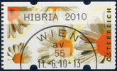 Österreich 2010 Automatenmarke o - € 0,55 - Margeriten: HIBRIA 2010 -