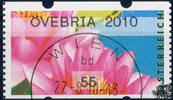Österreich 2010 Automatenmarke o - € 0,55 - Seerosen: ÖVEBRIA 2010 -