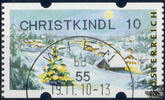 Österreich 2010 Automatenmarke o - € 0,55 - Winterlandschaft: CHRISTKINDL 10 -
