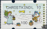 Österreich 2010 Automatenmarke ** - € 1,00 - Engel und Schneemann: CHRISTKINDL 10 -