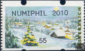 Österreich 2010 Automatenmarke ** - € 0,55 - Winterlandschaft: NUMIPHIL 2010 -