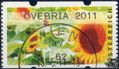 Österreich 2011 Automatenmarke o - € 0,62 - Sonnenblumen: ÖVEBRIA 2011 -