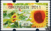 Österreich 2011 Automatenmarke ** - € 0,62 - Sonnenblumen: GMUNDEN 2011 -