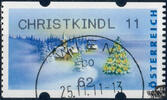Österreich 2011 Automatenmarke o - € 0,62 - Dorf in Winterlandschaft: CHRISTKINDL 11 -