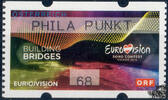 Österreich 2015 Automatenmarke ** - € 0,68 - Eurovision Song Contest - Welle: PHILA PUNKT -