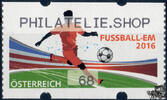 Österreich 2016 Automatenmarke ** - € 0,68 - Fußballspieler, Stadion: PHILATELIE.SHOP -