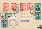Österreich Christkindlsonderstempel 1957 mit Leitzettel: Über Christkindl -