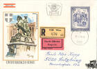 Österreich Österreich FDC 1975 - 50 S - Freimarken Schönes Österreich - Kongresszentrum Hofburg - Reko, Durch Eilboten Express -