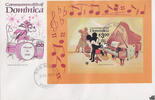 Dominica Dominica 1979 FDC - Disneyblock, Klavier -
